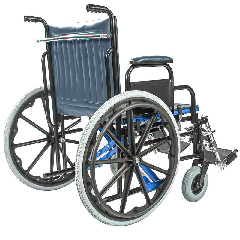 Bariatric folding wheelchair medical adjustable 4 wheel chair disabled people heavy duty wheelchair