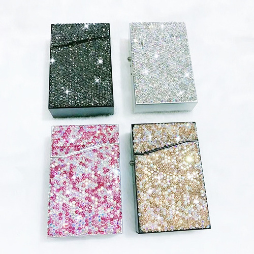 FLIP TOP aluminum 20PCS BLING CIGARETTE CASE (SW77225D)