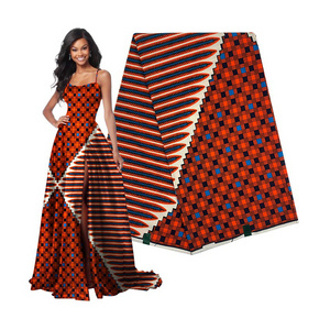 Sinya 2022 Latest Nigerian Anakra High Quality 100% Cotton Wax Fabric For  African Garments