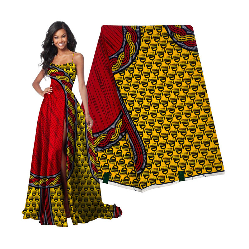 Sinya 2022 Latest Nigerian Anakra High Quality 100% Cotton Wax Fabric For  African Garments