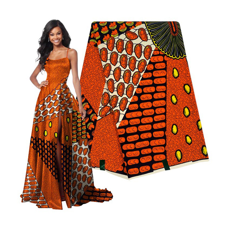 Sinya 2022 Latest Nigerian Anakra High Quality 100% Cotton Wax Fabric For  African Garments