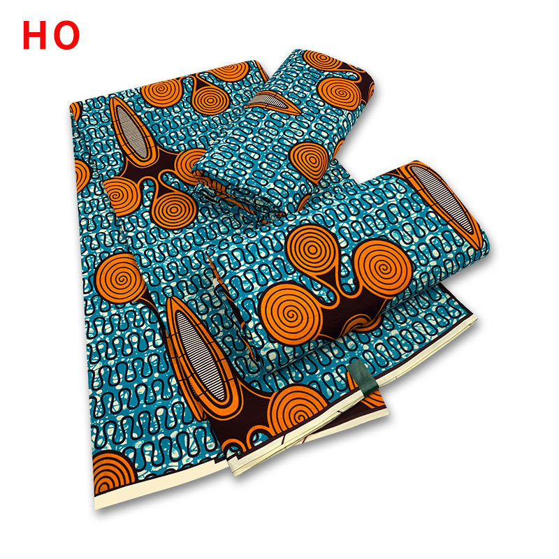 Factory Wholesale Nigerian Wax Fabric 100% Cotton Ankara African Wax Prints Fabrics 6 Yards For Women Sewing Dress