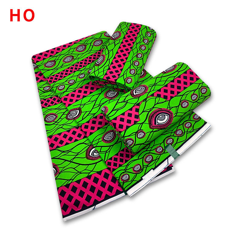 Factory Wholesale Nigerian Wax Fabric 100% Cotton Ankara African Wax Prints Fabrics 6 Yards For Women Sewing Dress