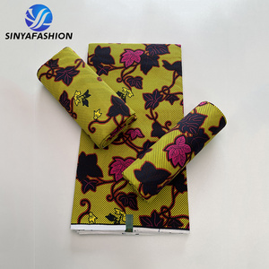 Sinya Wholesale Cheap Price New Design Holland Wax 100% Cotton Ankara Fabrics African Wax Prints Fabric 6 Yards