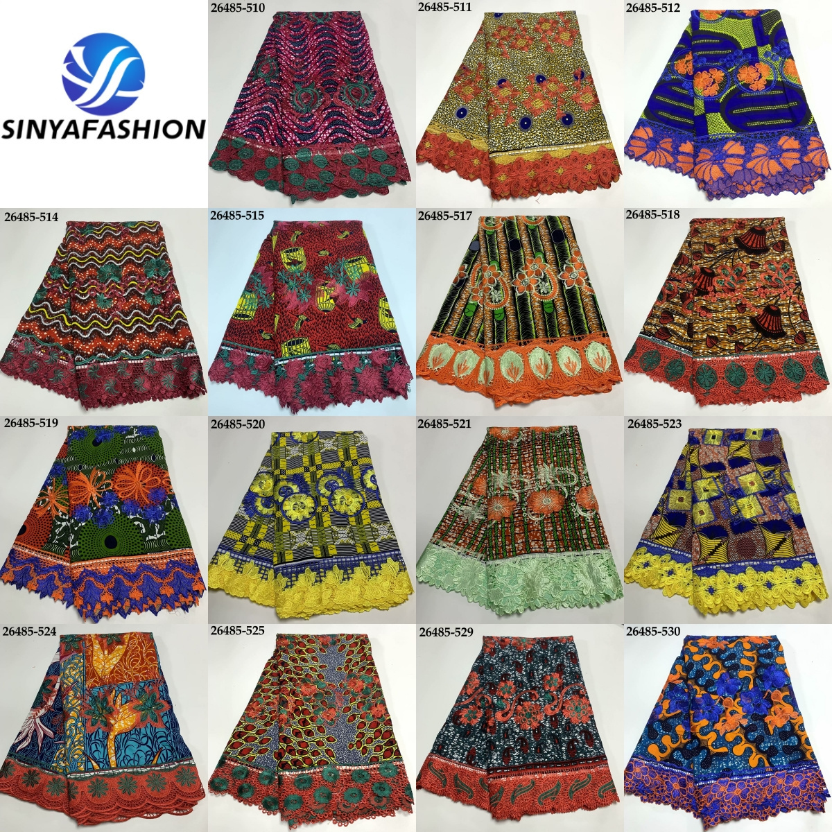 High Quality Ankara African Guipure Lace Fabric Embroidery Cotton Wax Lace Fabrics For Women For Ceremonial Dress