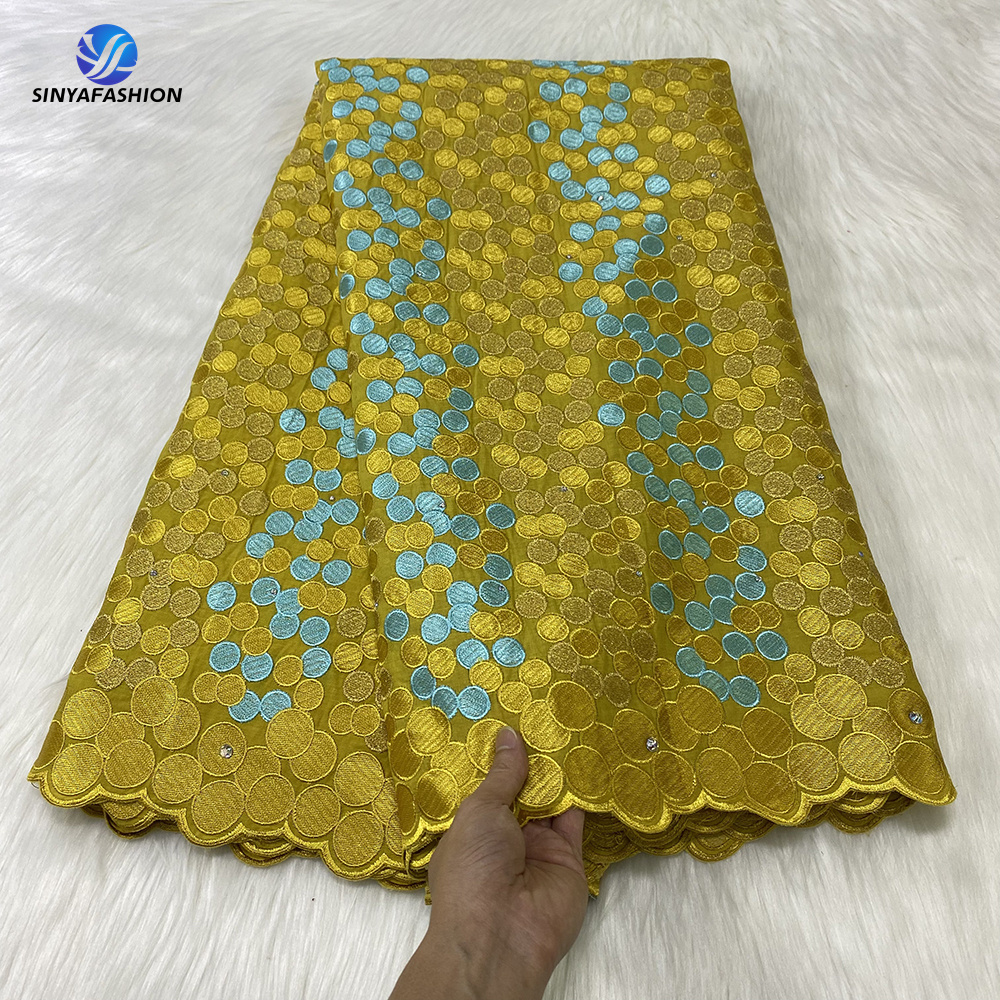 Latest African Swiss Voile Lace Swiss Lace Fabric Elegant Switzerland Embroidered Nigerian 2022 High Quality Cotton for Men