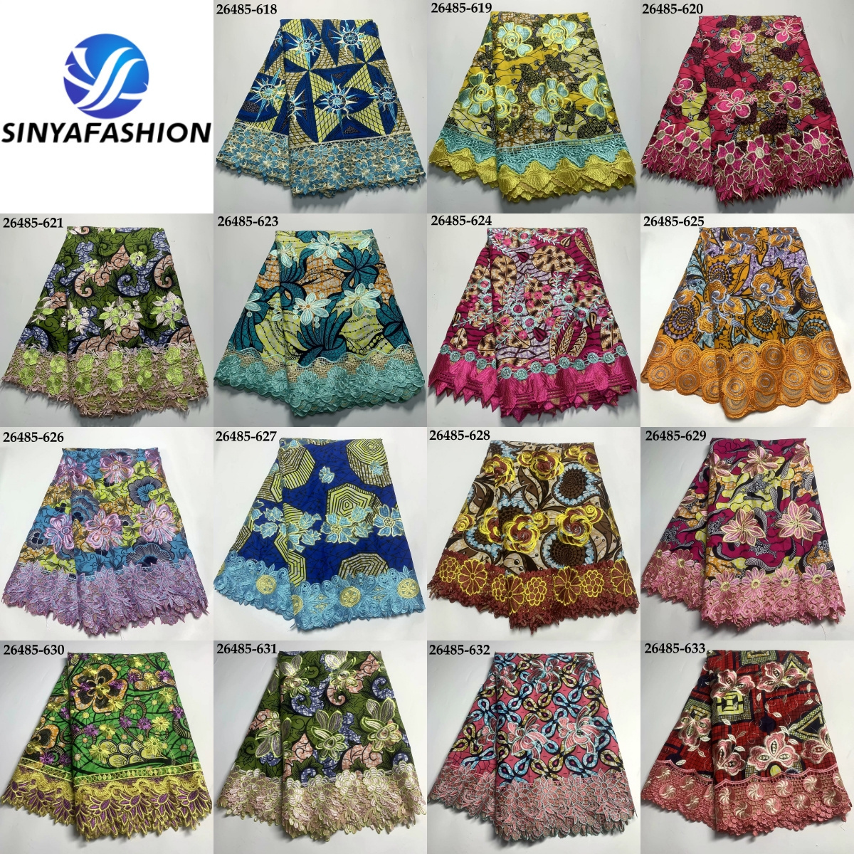 Ankara African Wax Lace Fabrics High Quality Wax Lace Fabric With Stones For Sewing Women Wax Lace Dress