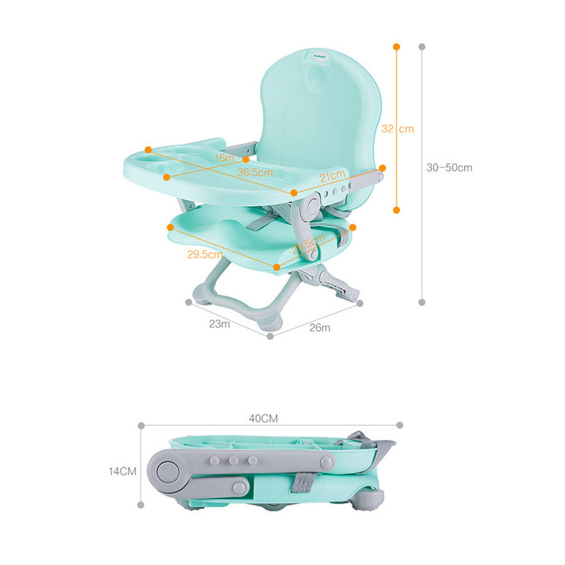 New Arrival Collapsible Portable Kids Folding Plastic High Chair Baby Camp Booster Seat Sitting Dining Feeding Chair