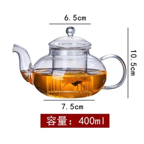 High borosilicate clear glass scented tea maker office magic teapot household kettle