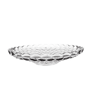 cheap clear glass salad plates glass dry fruit decoration tray decorative glass butter dish