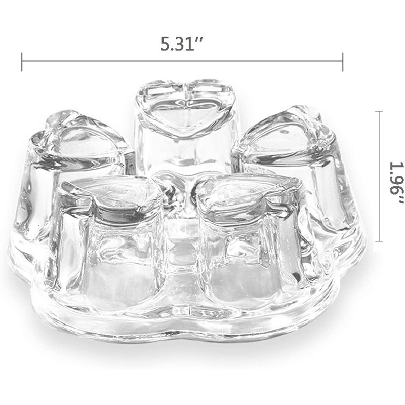 Universal Solid clear Glass Teapot Warmer base