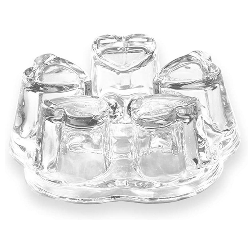 Universal Solid clear Glass Teapot Warmer base