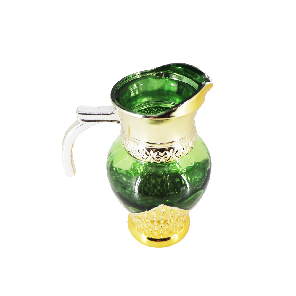 Customized Wholesale Tea Sets Glassware Different  Colored Arabic Glass Teapot Set for Home