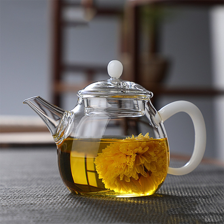 Classic High Temperature Resistant Pot Filter Teapot Black Tea Small Glass Tea Pot Set