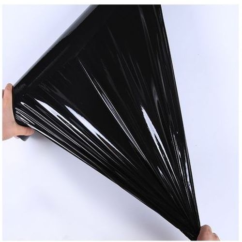 Wholesale Black 50cm Plastic Roll Hand PE Pallet ogistics film usage stretch film black rolls pallet stretch wrap 400mm x 200m