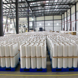 Sinyar Packing Film 100 Raw Material 20 Micron 80 Gauge Clear Plastic Wrap Manufacturer 50kg Lldpe jumbo roll stretch Film