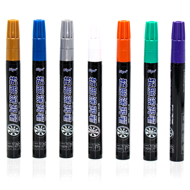 Free sample Sipa Tire Paint Marker Signature Waterproof Anti Fade Car Marker Pen Colorful Tire Pen