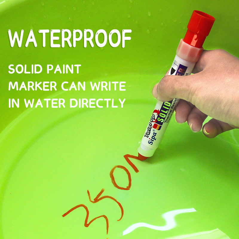 Sipa SD001 High Temperature Waterproof Oil Based Industry Solid Paint Permanent Tyre Glass Marker Pen