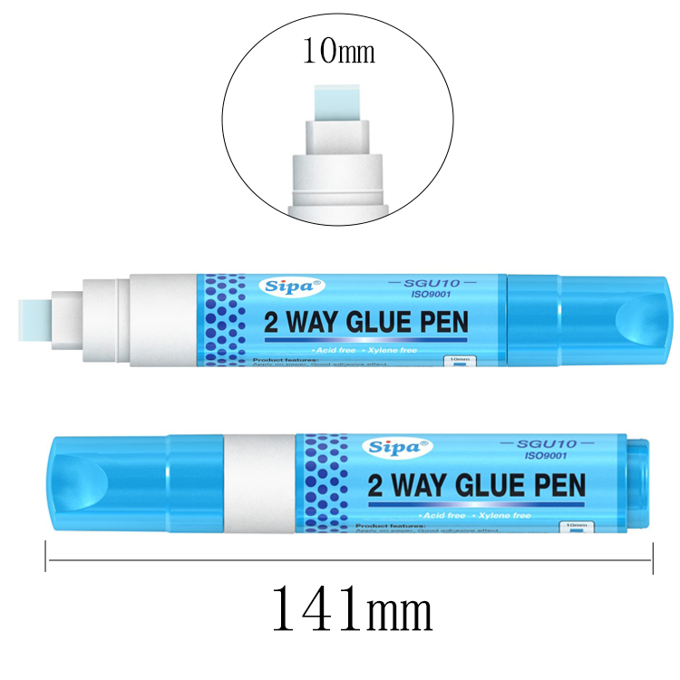 Sipa SGU10 2 Way Glue Stick Pen Good Adhesive Solid Office Factory Use for Kids Craft Family 10mm Marker Pen Permanent 5000pcs