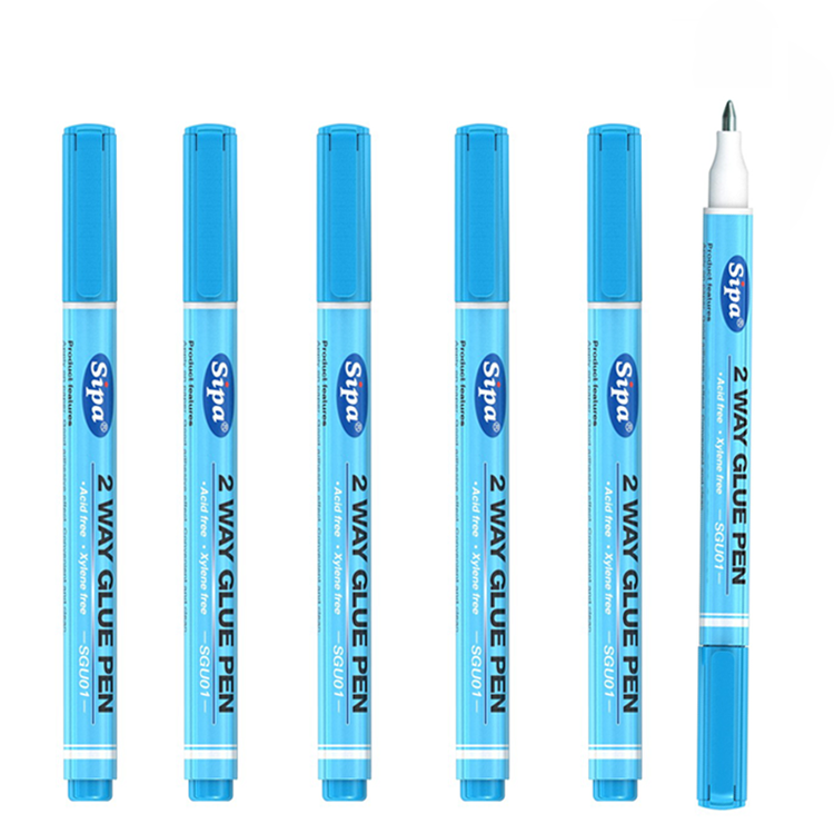 Sipa Strong Adhesive Effect Convenient Clean Fast drying 2 Way Glue Marker Pen for school office home use