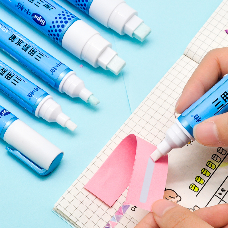 Sipa SGU05 No Spray Good Adhesive Effect Convenient Clean Fast Drying 2 Way Glue Marker Pen Permanent Pen for School