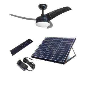 42" ABS Solar Ceiling Fan With LED Light for Home with Remote Controller for Courtyard Air Cooler Fan For Home