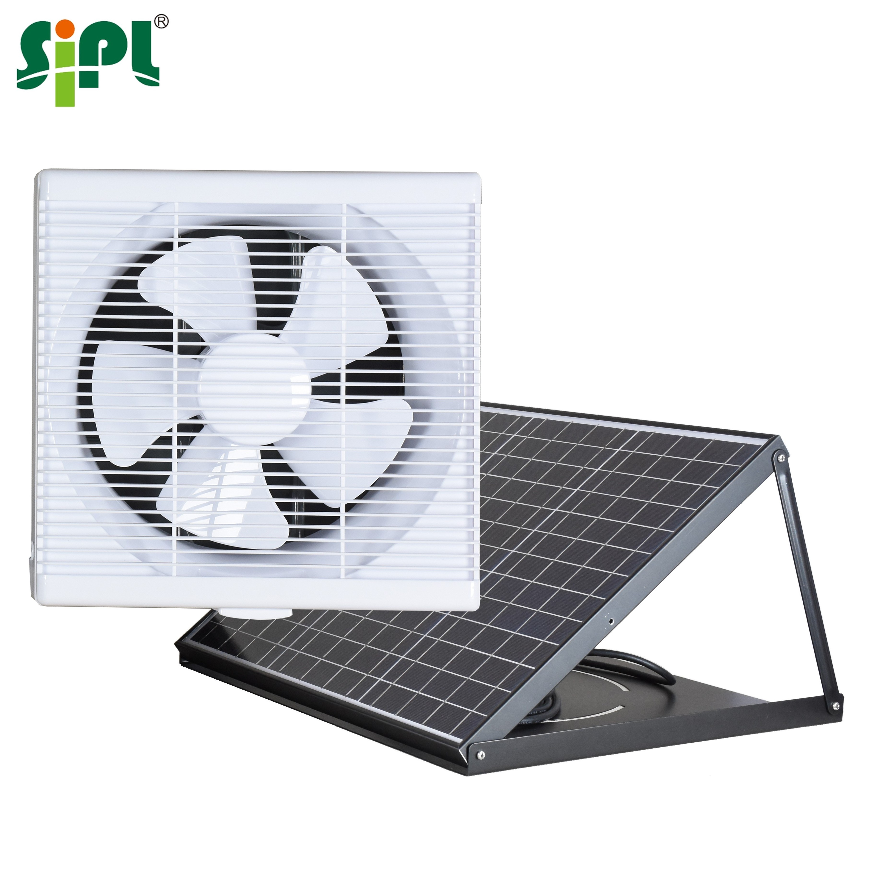 Green Home Solar Roof Energy Saving Attic Gable Vent Kitchen Wall Mounted Industrial Appliances 10'' Box Ventilation Exhaust Fan