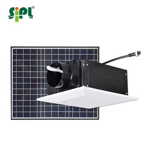 Green energy 40W solar powered inline ducted centrifugal type ventilation fan living room bathroom ceiling mounted exhaust fan