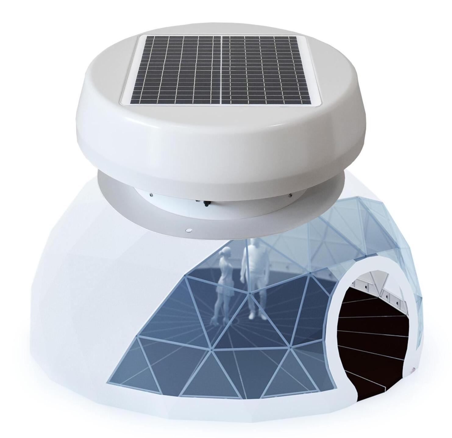 Waterproof Outdoor Ventilation home appliance Air circulation Vent Cooler Dome Tent Exhaust rechargeable solar fan