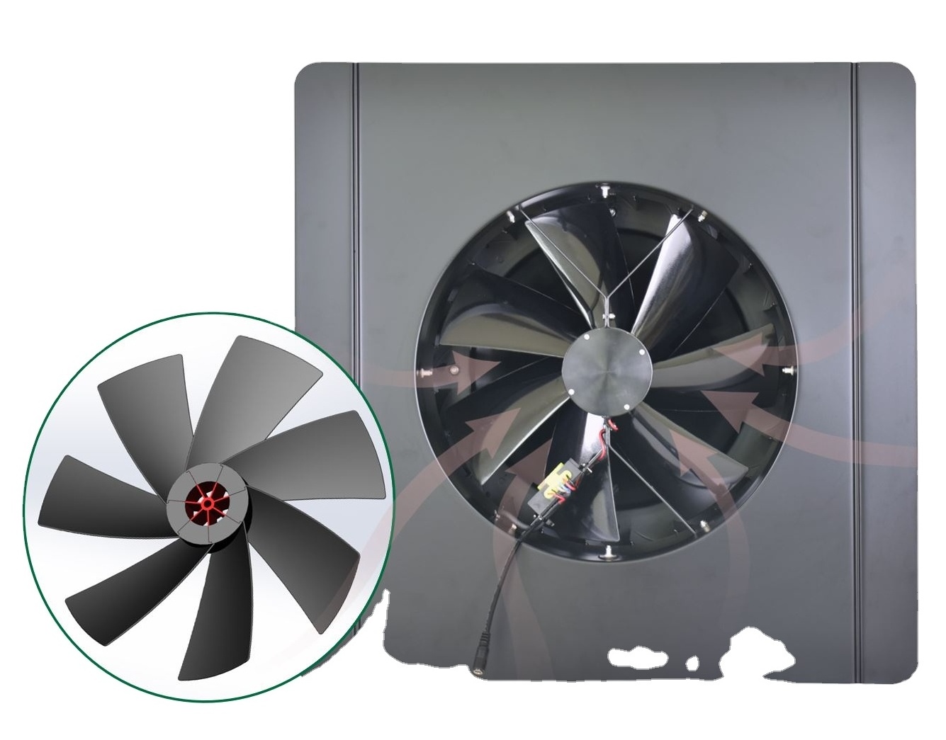 fan air extractor 60W solar powered industrial roof kitchen smoke extractor fan patent design roof air exhaust fan