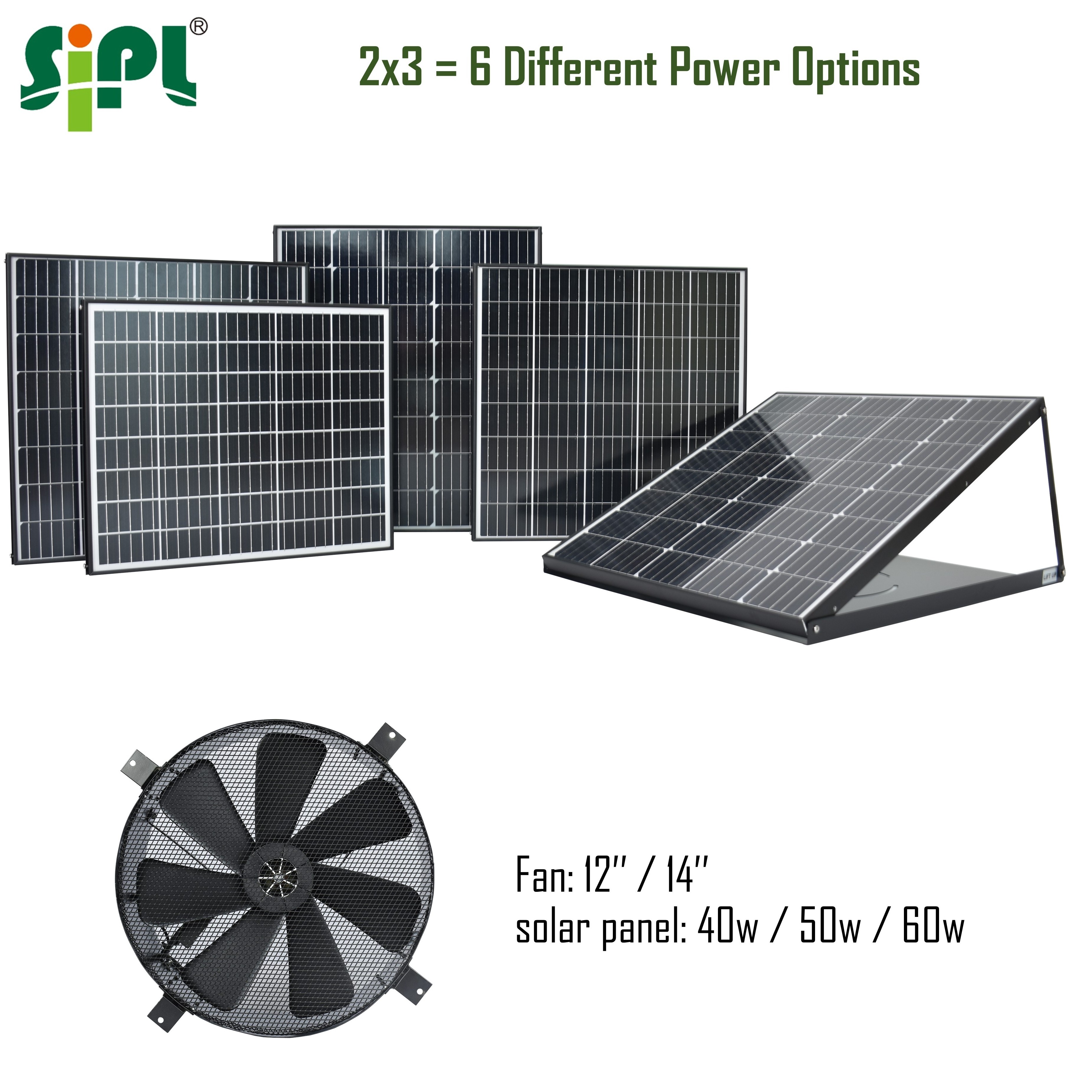 Solar Panel Powered HVAC Roof Ventilation Industrial Propeller Wall Mount Factory Air Extractor Attic Gable DC Heat Exhaust Fan