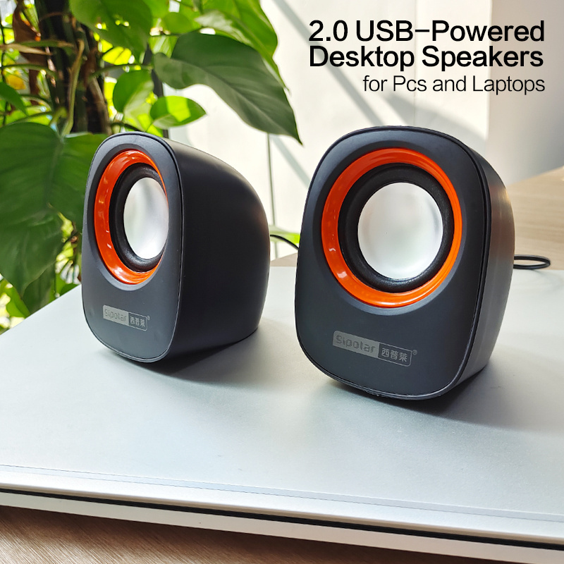 Portable Usb Mini Wired Speaker 2pcs Desktop Laptop Small Speaker Outdoor  Gift Speaker 2.0 Mobile Phone Box