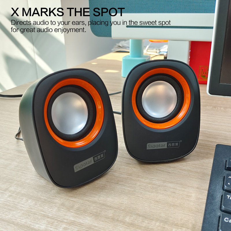 Portable Usb Mini Wired Speaker 2pcs Desktop Laptop Small Speaker Outdoor  Gift Speaker 2.0 Mobile Phone Box