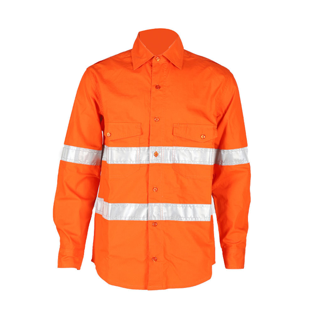 Cheap price two tone hi viz work shirt for men and women workwear