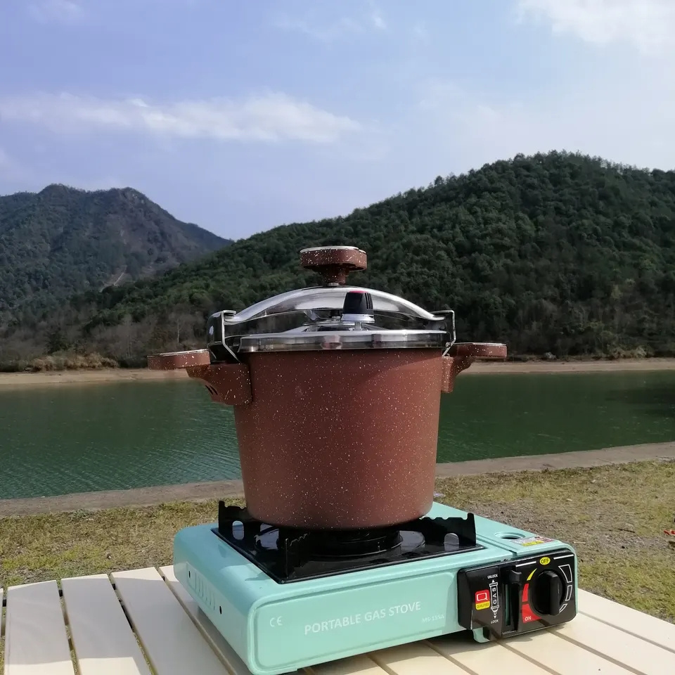 granite coating aluminum pan 2023 Stainless steel Cover Pressure Cooker for home using cooking pot