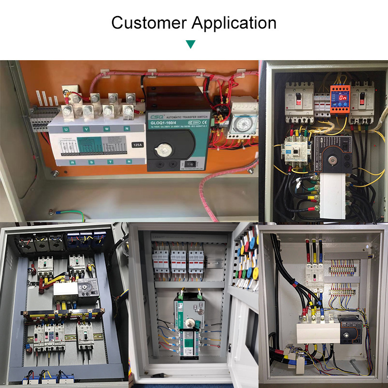 Electrical Single Generator Changeover Switch 3 Phase Ats Controller Dual Power Manual Automatic Transfer Switch For Generator