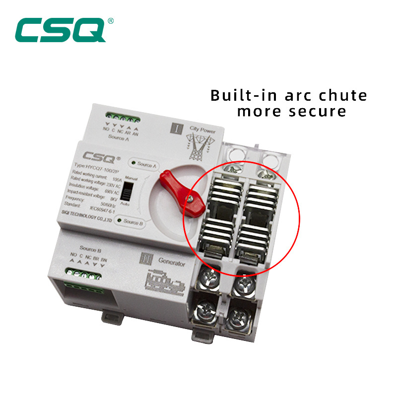 CSQ 60 Amp Automatic Transfer Switch With Enclouser 20 Amps Battery Sensor (Ats)