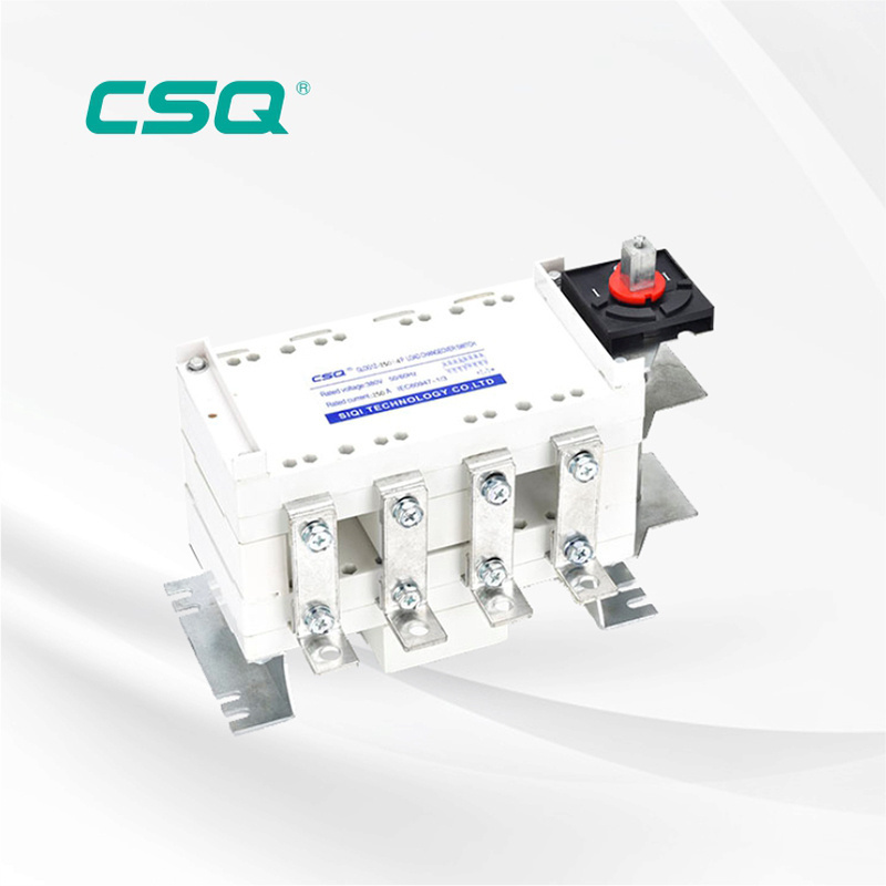 CSQ Low voltage electrical 100 amp 3P/4P CE manual transfer switch Hot Sale MTS changeover switch wholesale Load break switch