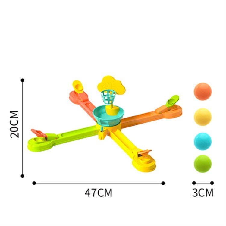 On Sale Catapult Ball Shooting Children's Desktop Parent-child Interactive Finger Press Catapult Shooting Game Toy