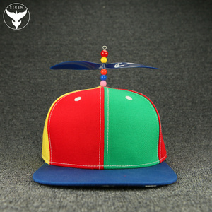 Free Sample Guangzhou Hat Factory Custom Flat Brim Multi Color Baseball Hat Snapback Propeller Cap