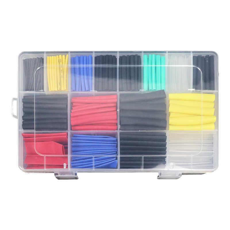 580PCS Multicolor Waterproof Flame-retardant Silicone Tube Insulated Heat Shrink Tubing Combination