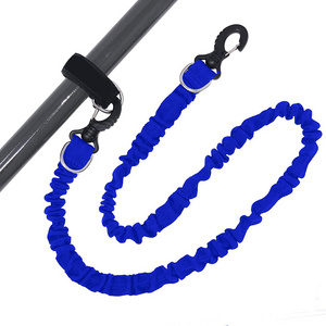 2023 Professional anti lost sturdy elastic rubber Boat Kayak Canoe Surfboard Canoe Fishing Pole Coiled Rod Paddle Leash