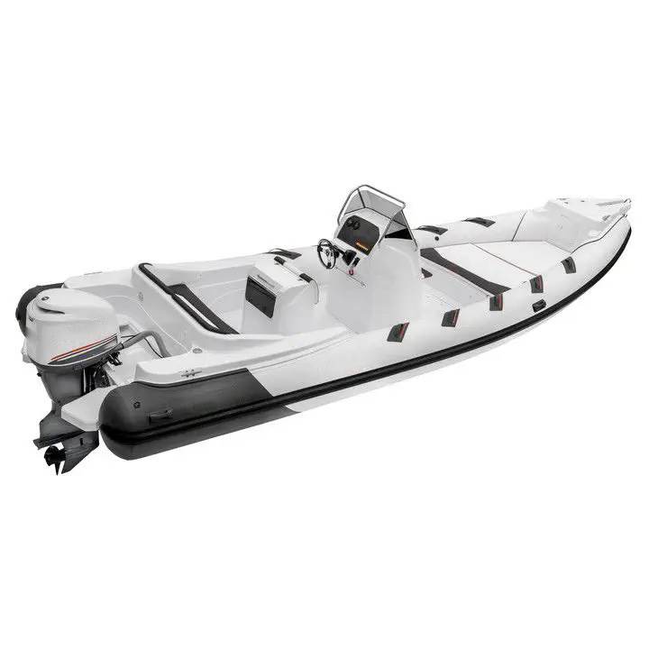 China Cabin Fiberglass Hull Centre Hypalon Console Patrol Aluminum Luxury Rigid Inflatable Rib Boat Cabin