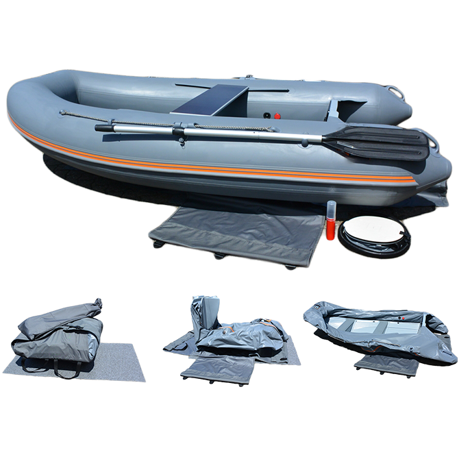 2.75m folding rigid hull semi rigid hypalon inflatable rigid floor rigid hypalon boat