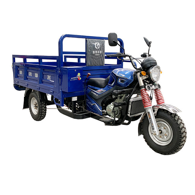 300cc Heavy Loader 2 Ton Plus Motor Trike Double Rear Axle Gasoline Cargo Tricycle