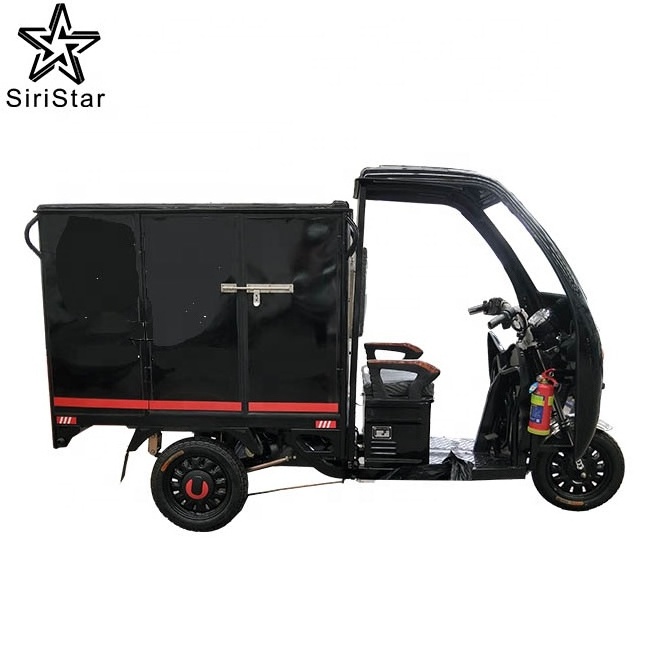 2021 Hot Sale Closed 3 Wheel Electric Express Tricycle Cargo Bike/Food Delivery Cargo Tricycle