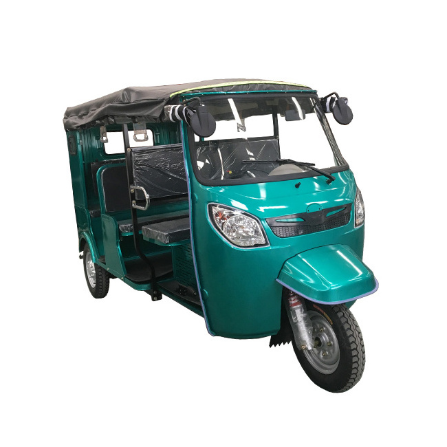 China 1000W High Quality passenger Tricycle with Roof /Three Wheel Electric Motorcycle India