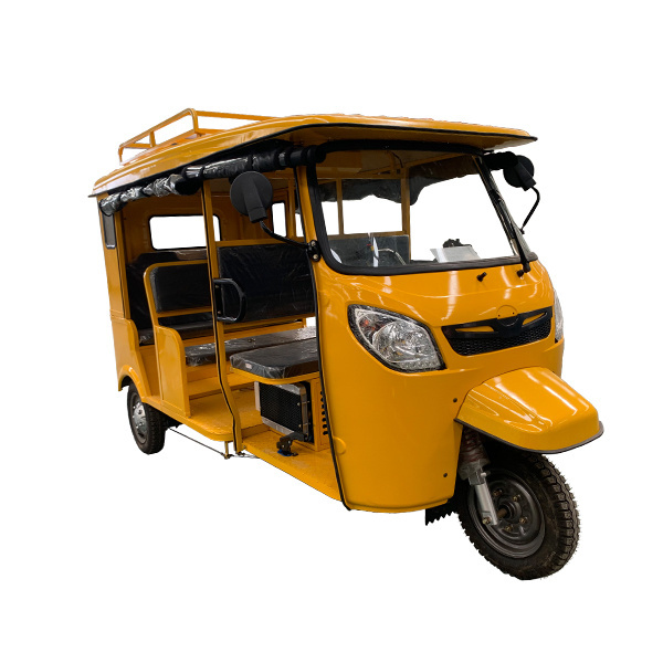 Gas Powered Adult Tricycle booster rear axle trike 4-6 passengers auto taxi tricycle