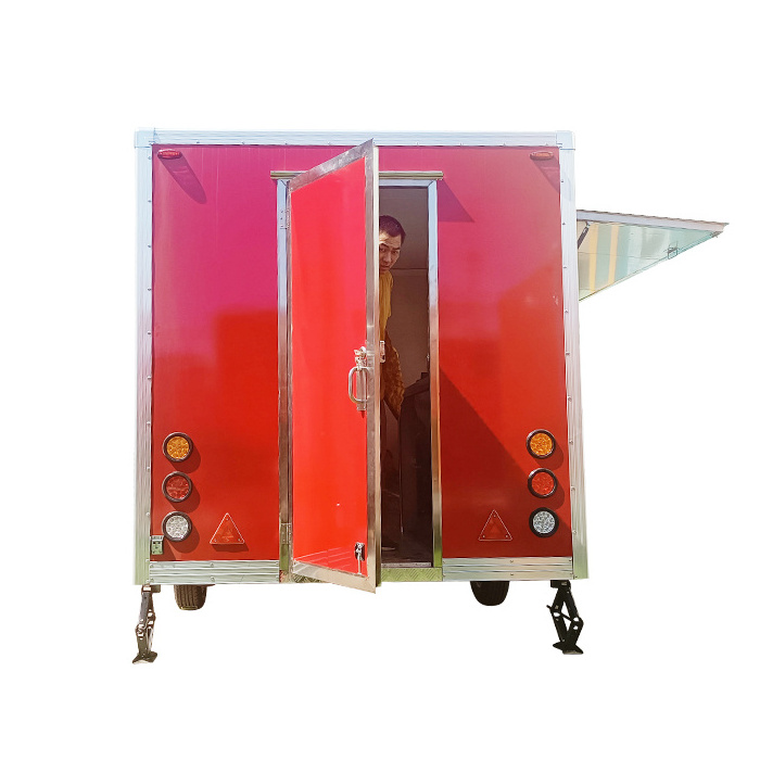 mobile food trailer hot dog burger trailer small cart for sale