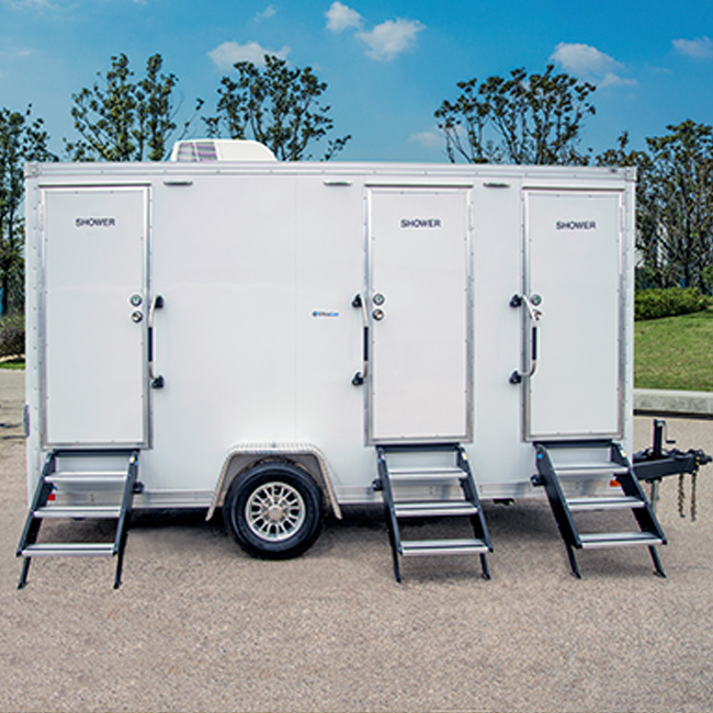 Portable Mobile Bathroom Trailers with Wheel Outdoor Restroom Truck Camping Sports Venues Outdoor Toilet Needs